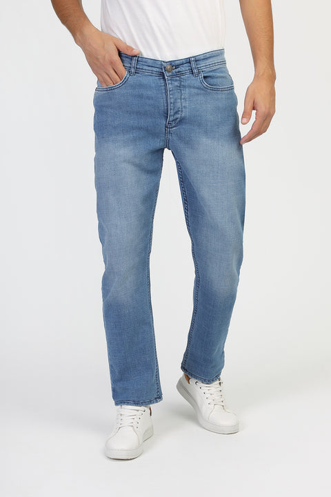 Regular Fit Trousers Jeans Light Blue