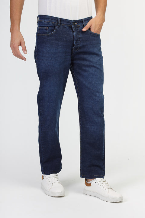 Regular Fit Trousers Jeans Dark Blue