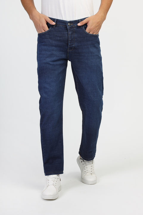 Regular Fit Trousers Jeans Dark Blue
