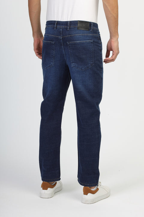 Regular Fit Trousers Jeans Dark Blue