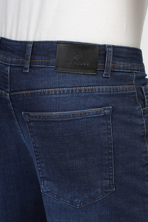 Regular Fit Trousers Jeans Dark Blue