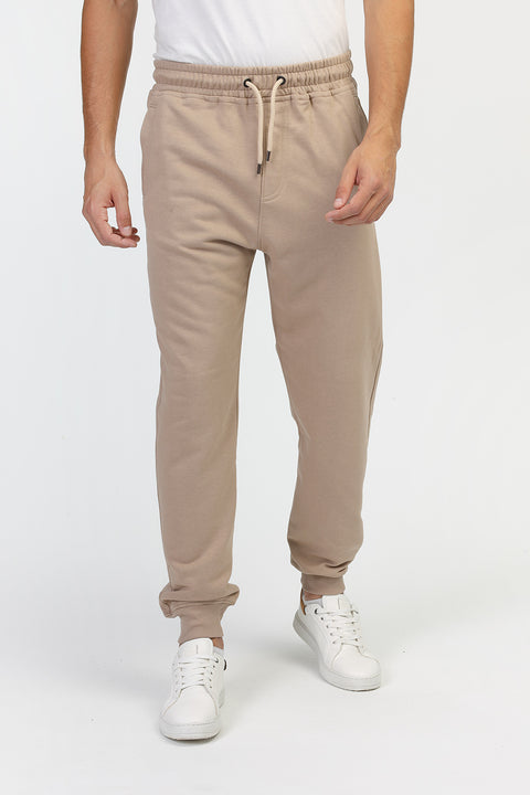 Regular Fit Sweat Pants Beige