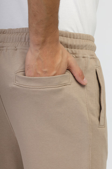 Regular Fit Sweat Pants Beige