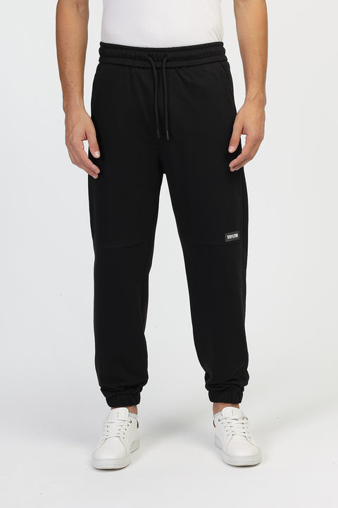 Over Size Fit Sweat Pants Black