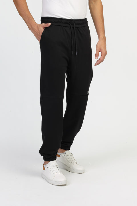 Over Size Fit Sweat Pants Black