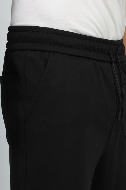 Over Size Fit Sweat Pants Black