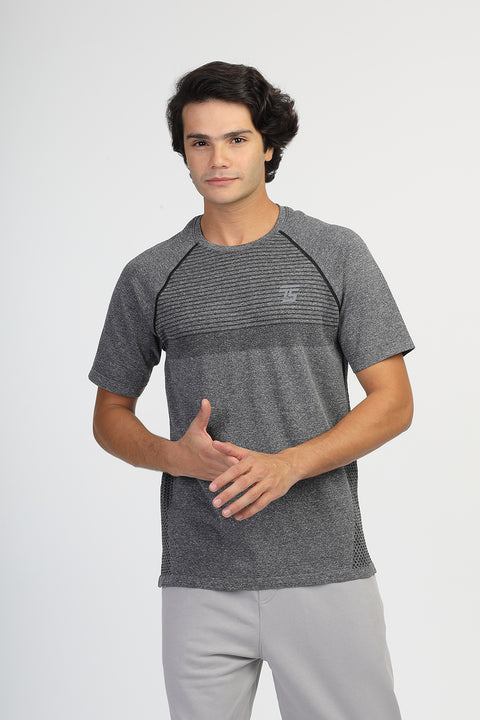 Regular Fit Sports T-Shirt Gray