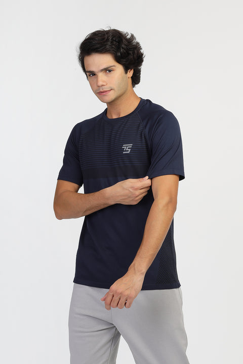 Regular Fit Sports T-Shirt Dark Blue