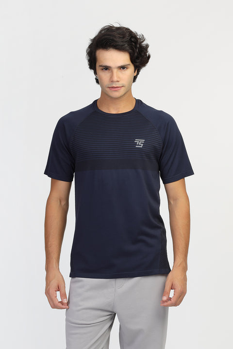 Regular Fit Sports T-Shirt Dark Blue