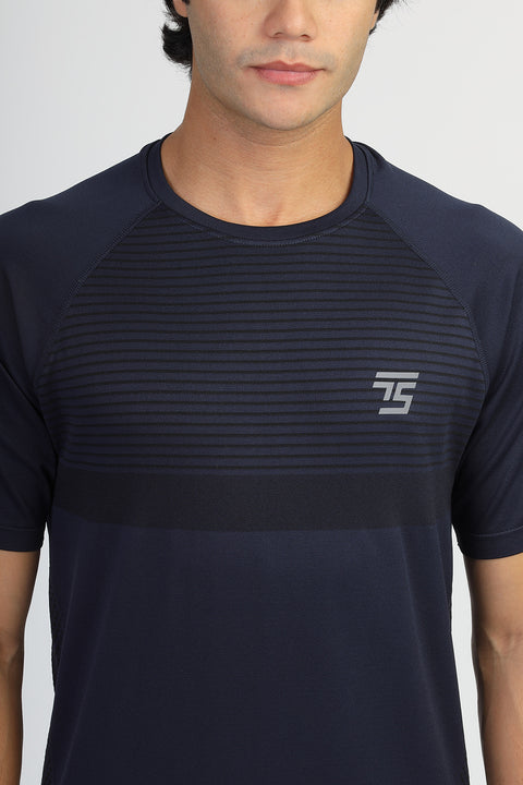 Regular Fit Sports T-Shirt Dark Blue