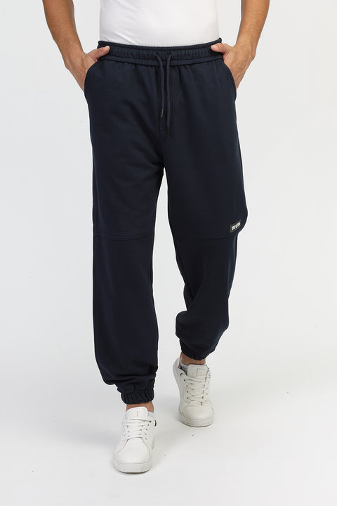 Over Size Fit Sweat Pants Dark Blue