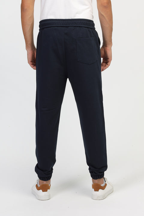Over Size Fit Sweat Pants Dark Blue