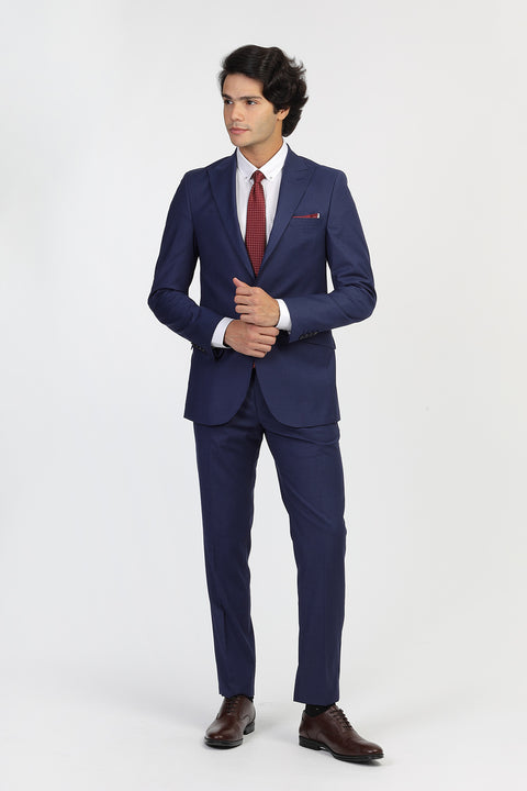 Slim Fit Suit Blue