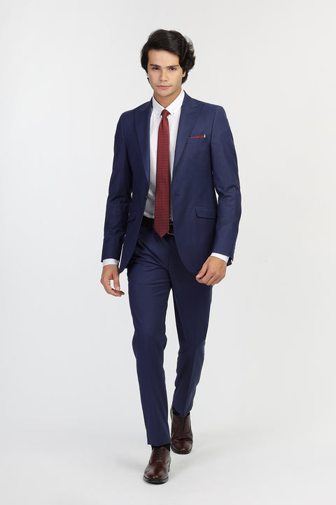 Slim Fit Suit Blue