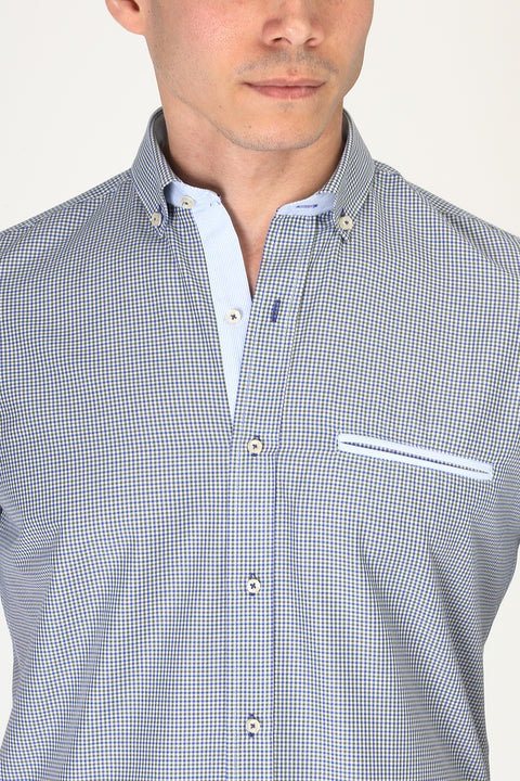 Regular Fit Shirt Half Green