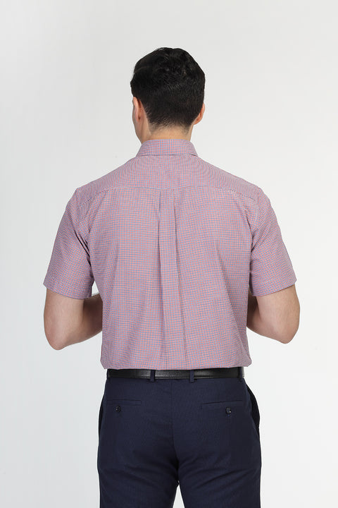Regular Fit Shirt Half Red