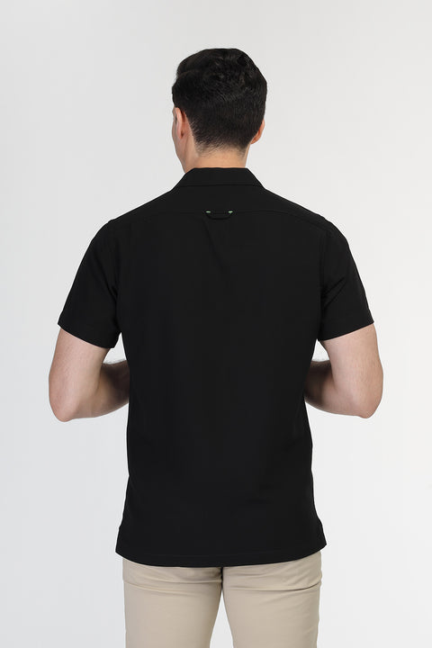 New Fit Shirt Half Black