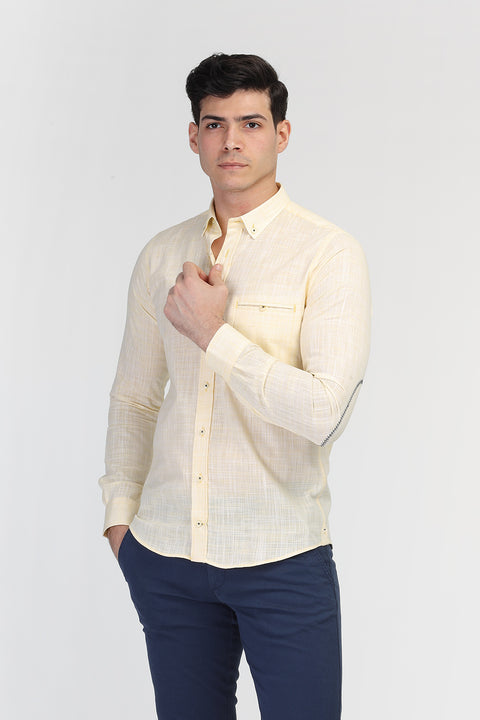 Slim Fit Shirt Yellow