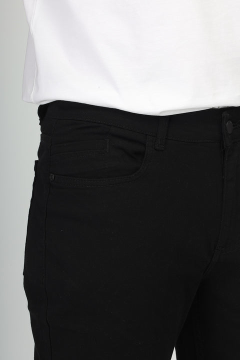 Regular Fit Trousers Black