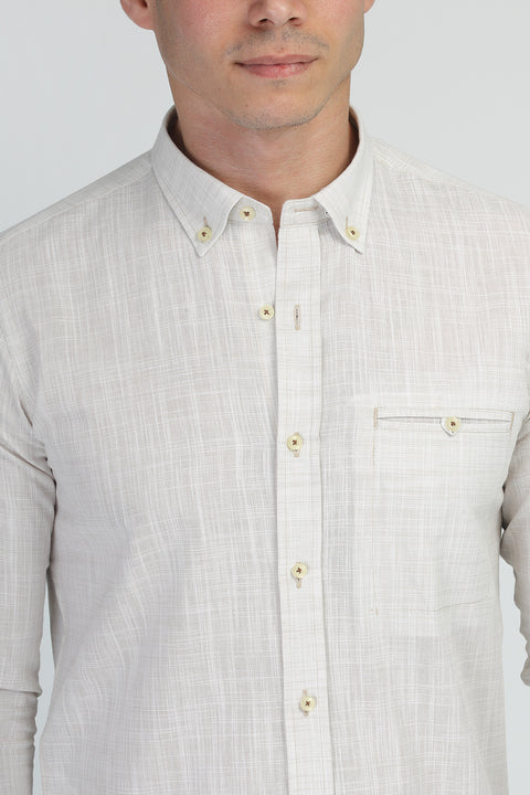 Slim Fit Shirt Beige