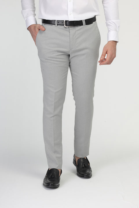 Slim Fit Classic Pants Gray