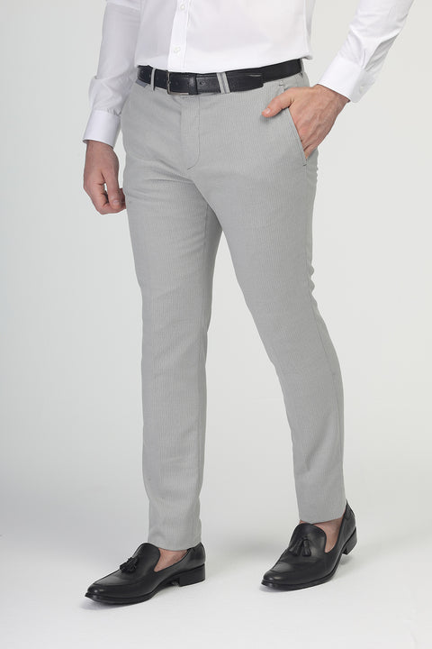Slim Fit Classic Pants Gray