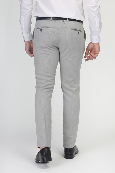 Slim Fit Classic Pants Gray