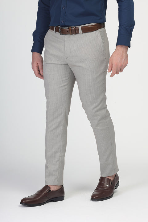 Slim Fit Classic Pants Beige