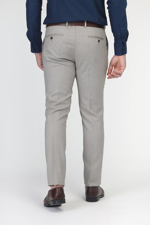 Slim Fit Classic Pants Beige