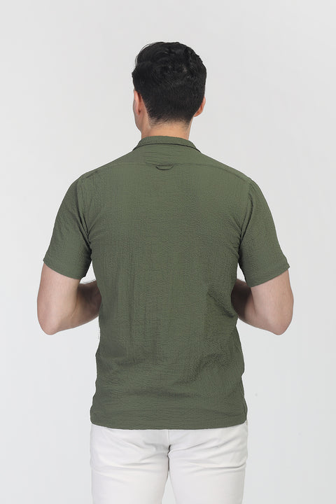 New Fit Shirt Half Green