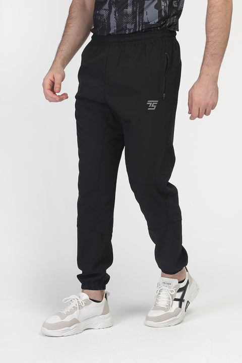 Regular Fit Sports Pants Black
