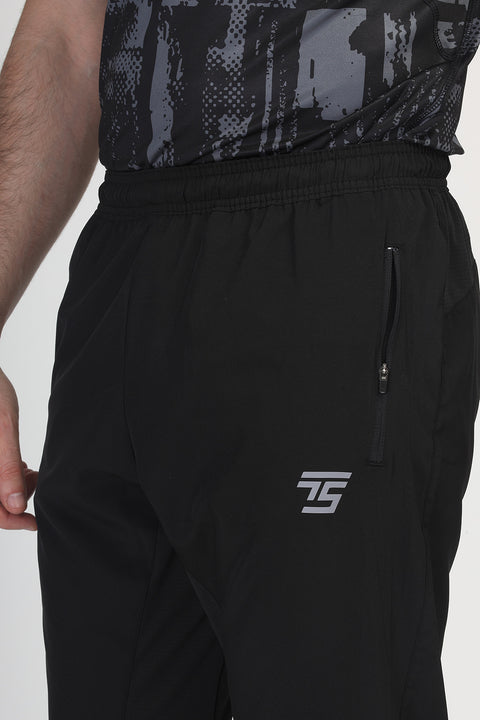 Regular Fit Sports Pants Black