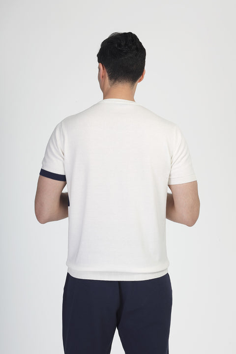 Regular Fit T-Shirt Knitted Off White