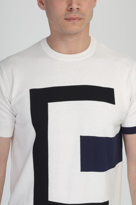 Regular Fit T-Shirt Knitted Off White
