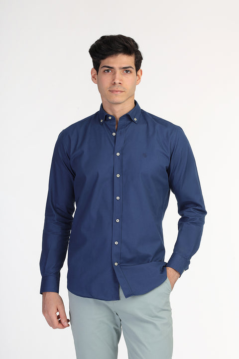 Regular Fit Shirt Dark Blue