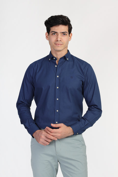 Regular Fit Shirt Dark Blue