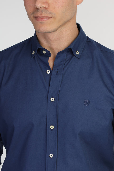 Regular Fit Shirt Dark Blue