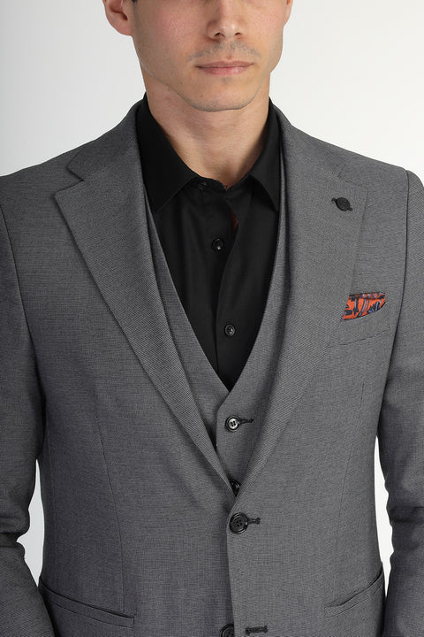 Slim Fit Suit Gray