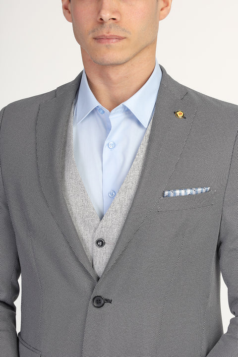 Slim Fit Suit Gray