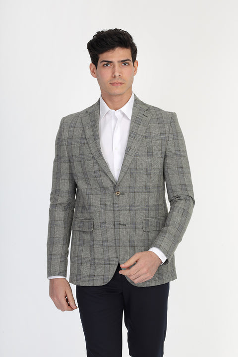 Regular Fit Blazer Green