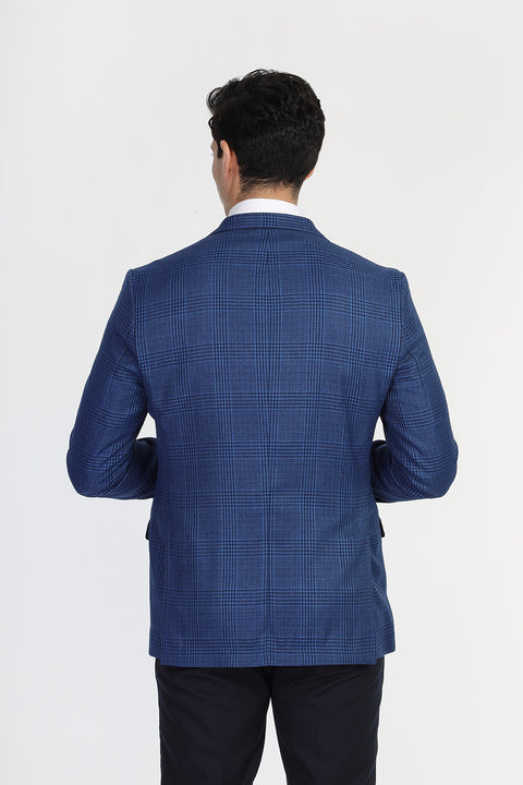 Regular Fit Blazer Dark Blue