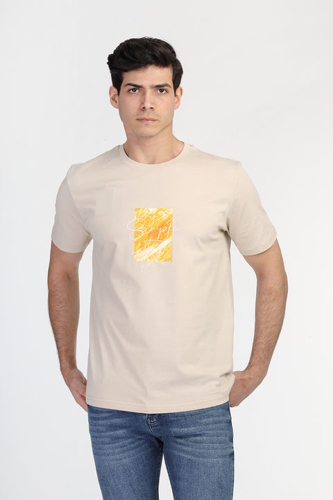 Regular Fit T-Shirt Beige