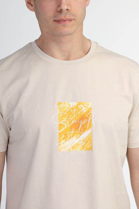 Regular Fit T-Shirt Beige
