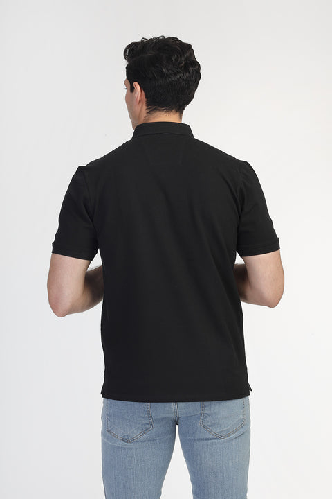 Polo Shirt Regular Fit Black