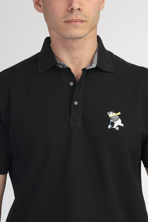 Polo Shirt Regular Fit Black