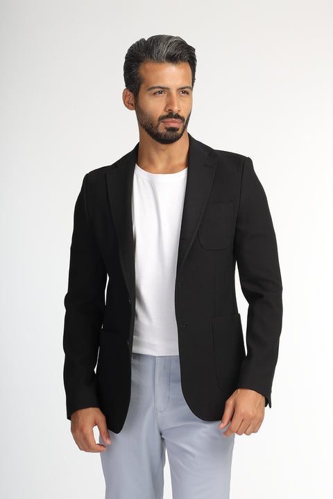 Slim Fit Blazer Black