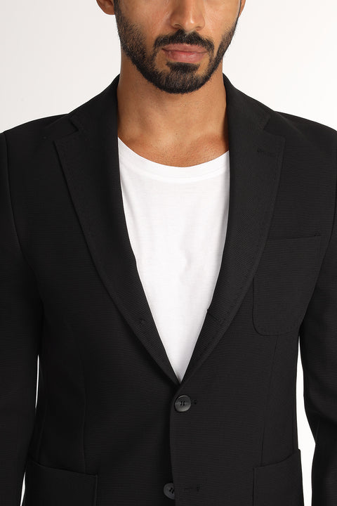 Slim Fit Blazer Black