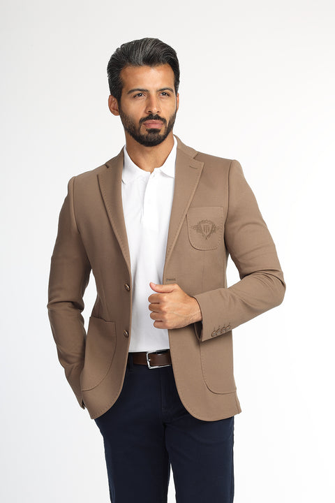 Slim Fit Blazer Brown