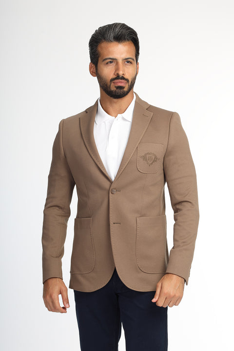 Slim Fit Blazer Brown