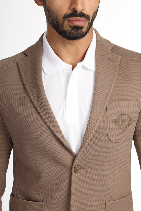 Slim Fit Blazer Brown